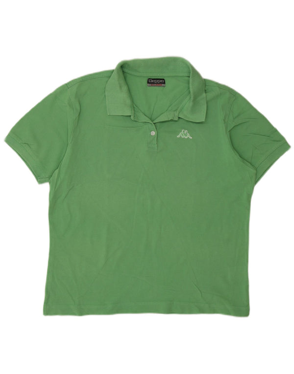 Kappa Polo Mujer UK 20 2XL Algodón Verde