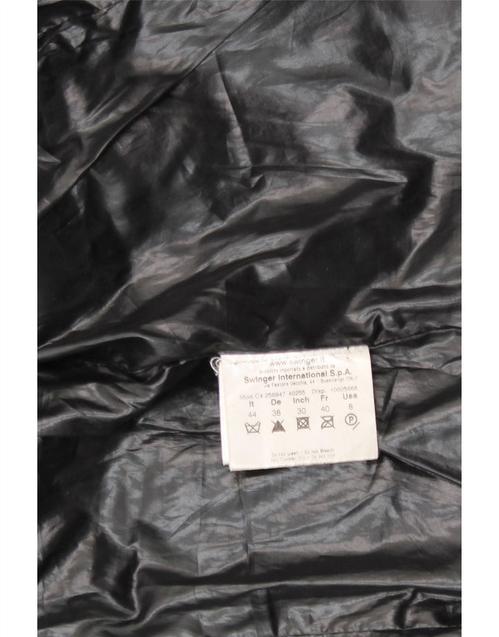 Chaqueta acolchada con capucha Roccobarocco Mujer IT 44 Poliéster negro mediano