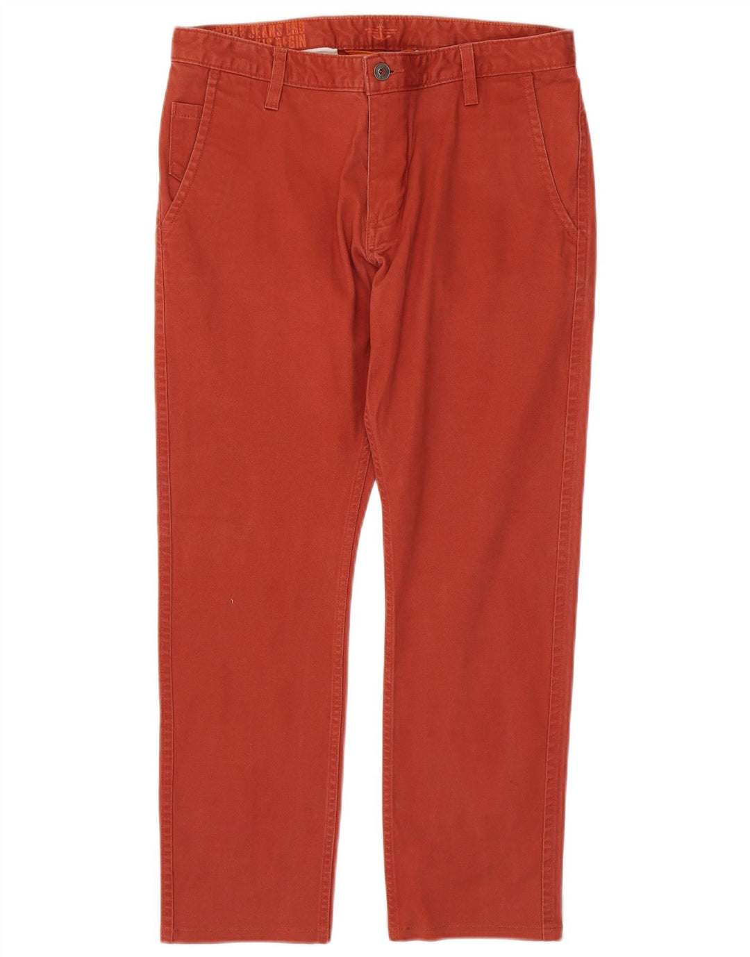 DOCKERS Pantalón chino recto para hombre W34 L28 Rojo