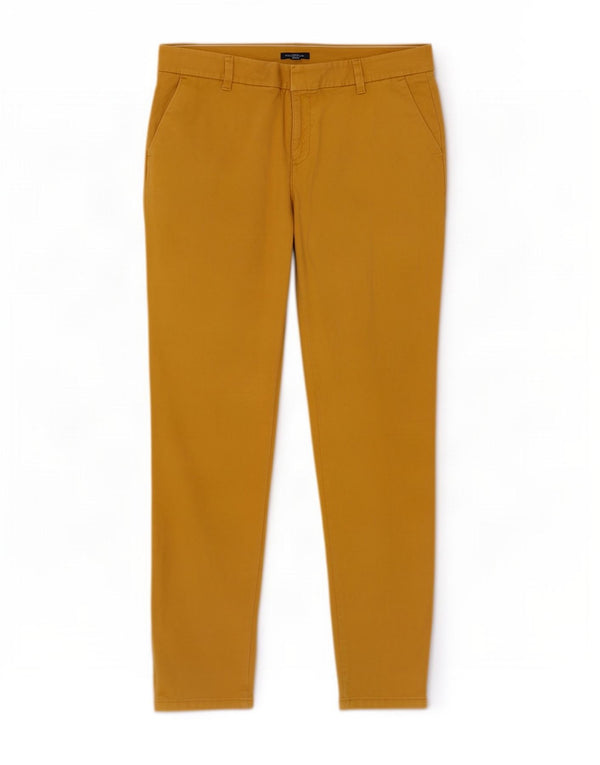 Tommy Hilfiger Pantalones chinos elásticos para mujer US 12 Large W34 L31 Amarillo