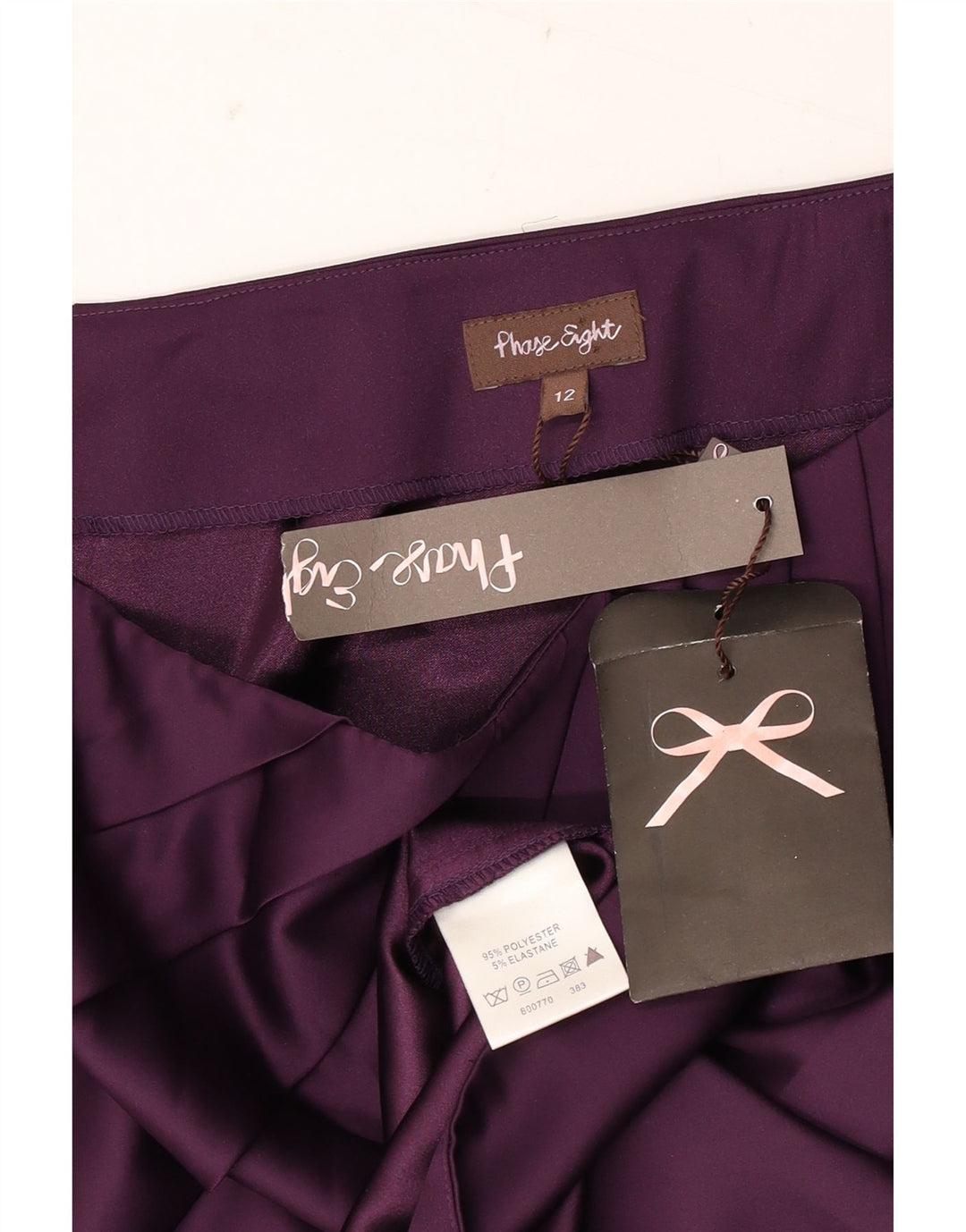 Falda lápiz para mujer Phase Eight Reino Unido 12 Mediana W30 Poliéster morado