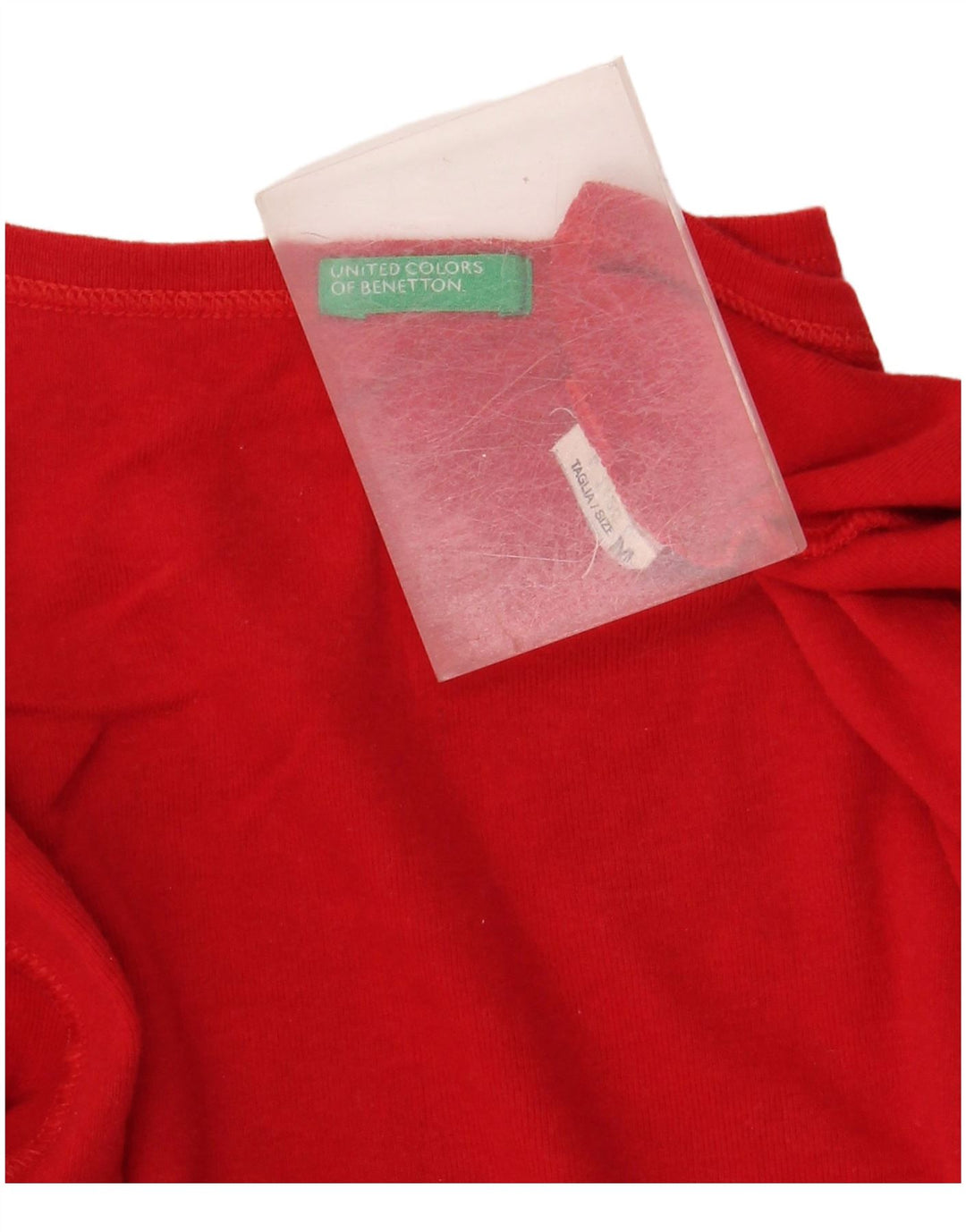 BENETTON Camiseta para Mujer Top UK 44 Medium Rojo