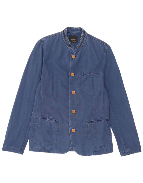 Zara Chaqueta Blazer De 5 Botones Para Hombre UK 38 Azul Medio
