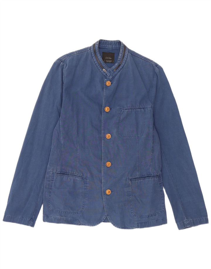 Zara Chaqueta Blazer De 5 Botones Para Hombre UK 38 Azul Medio