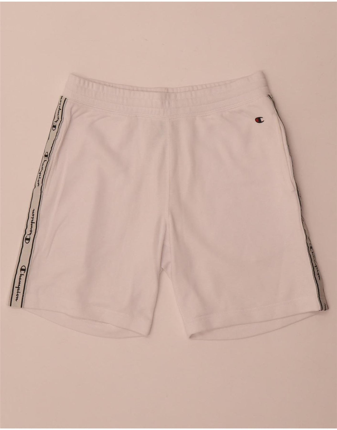 Champion Shorts Deportivos Gráficos Para Hombre Algodón Blanco Mediano