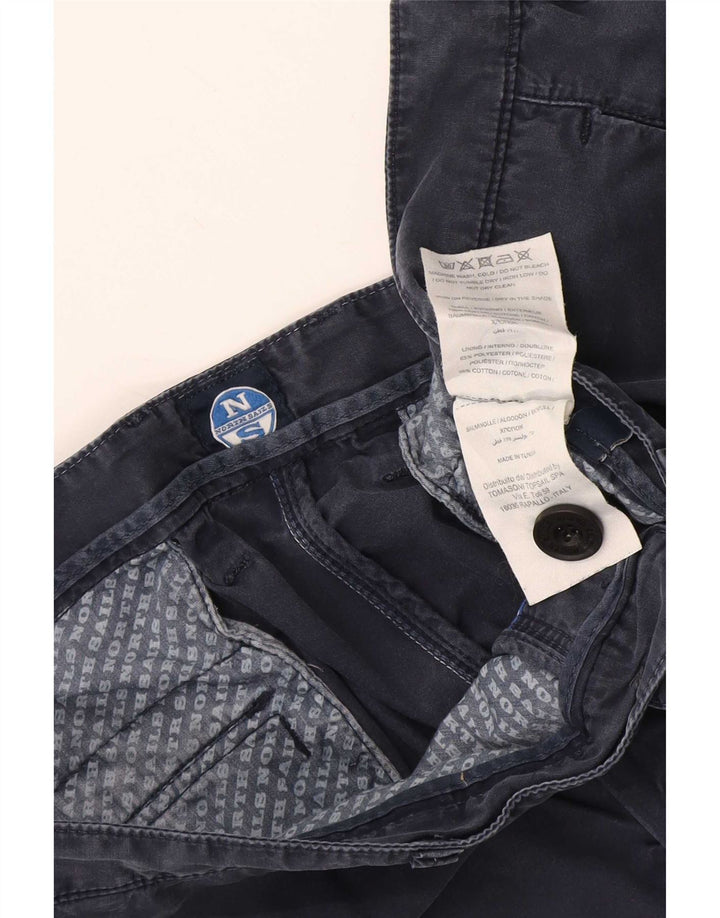 North Sails Pantalón Cargo Hombre W36 Grande Algodón Azul Marino