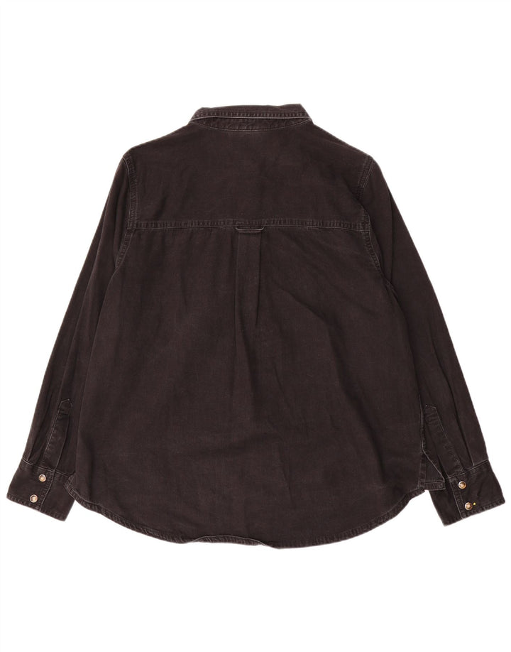 Marks & Spencer Camisa vaquera para mujer UK 46 Grande Algodón negro