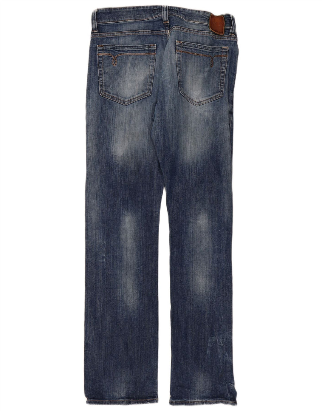 CALVIN KLEIN Vaqueros rectos Jamie para mujer W32 L33 Azul