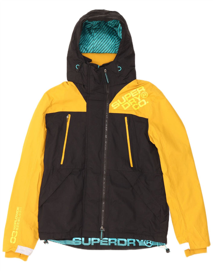 SUPERDRY Chaqueta cortavientos estampada para hombre UK 38 Medium Black Colourblock