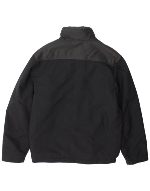 Adidas Chaqueta cortavientos para hombre UK 36 Small Black Colourblock Nylon