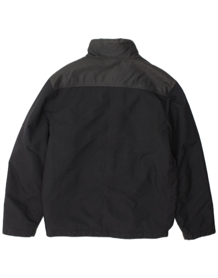 Adidas Chaqueta cortavientos para hombre UK 36 Small Black Colourblock Nylon