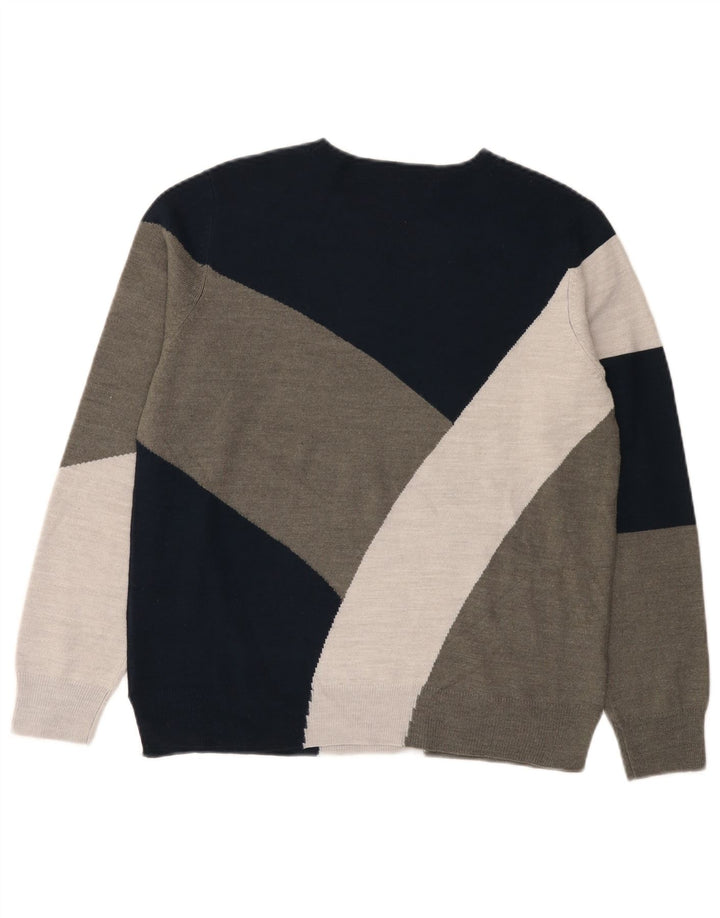 Marks & Spencer Jersey con cuello barco para mujer, talla 40, talla grande, multicolor