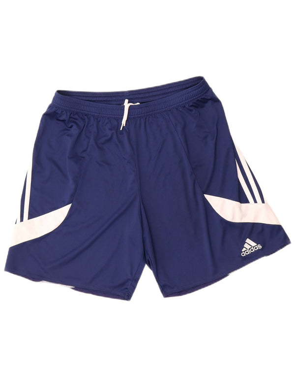 Adidas Mens Climalite Sport Shorts Grande Azul Marino Colorblock Poliéster