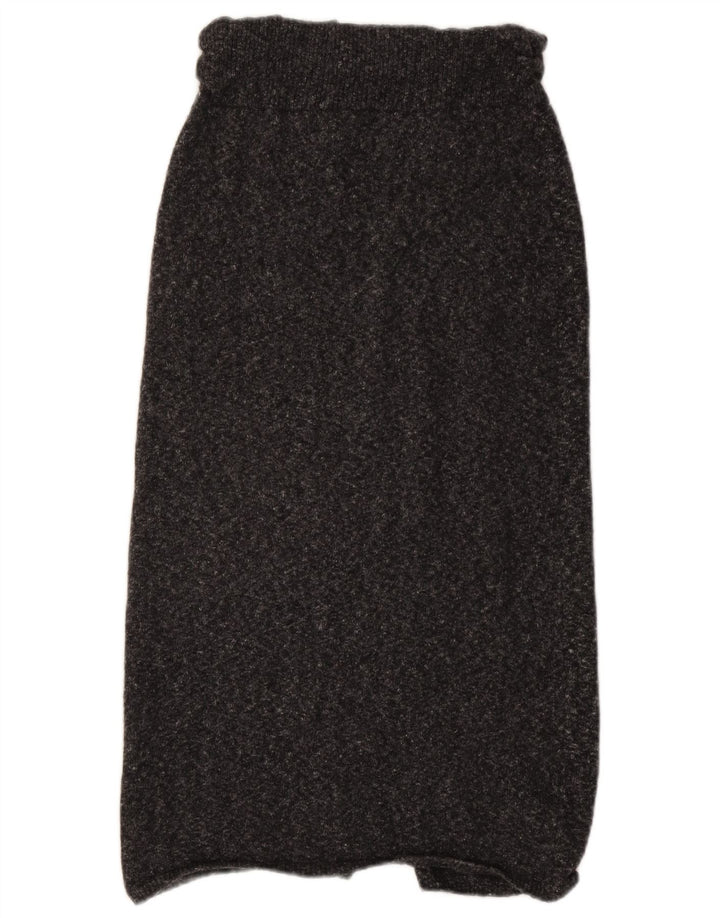 Massimo Dutti Falda Midi De Punto Mujer Small W30 Gris Moteado