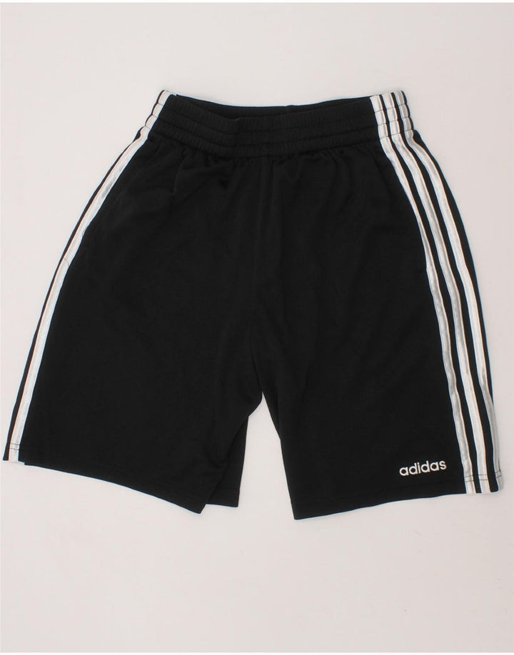 ADIDAS Boys Sport Shorts 10-11 Years Medium  Black Polyester Vintage Adidas and Second-Hand Adidas from Messina Hembry 
