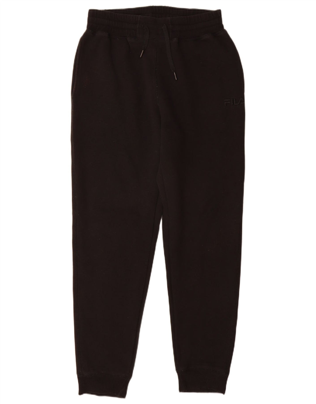 Fila Hombre Pantalones De Chándal Joggers Small Algodón Negro