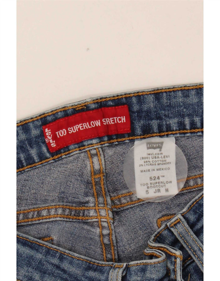 Levi's Jeans 524 Super Low Bootcut para Mujer Medio W30 L30 Algodón Azul