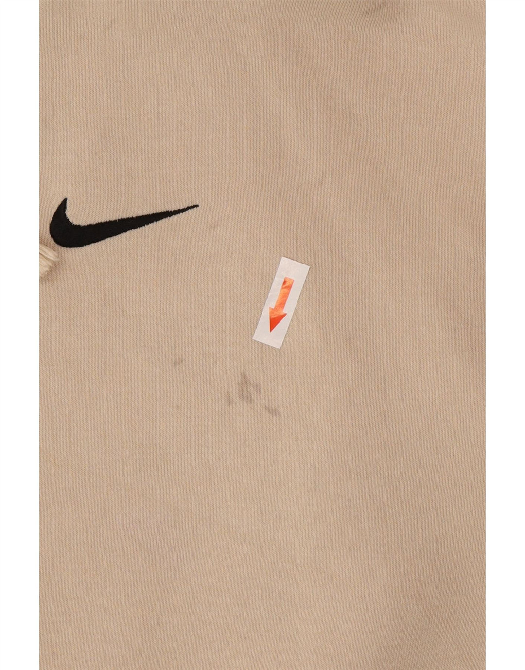 Nike - Jersey con capucha extragrande para mujer, talla 40, algodón beige mediano