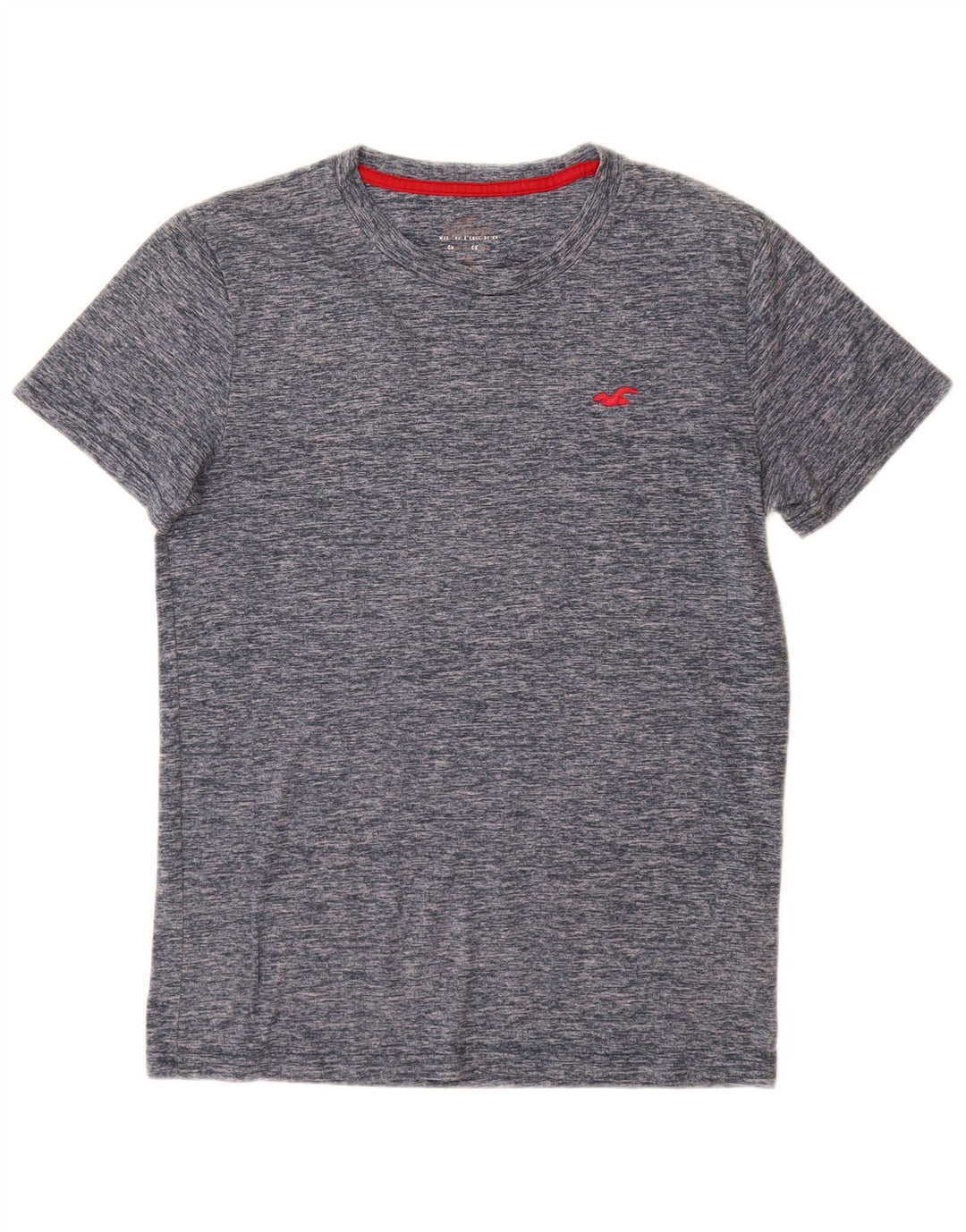 HOLLISTER Camiseta para hombre Top Small de algodón moteado en azul marino