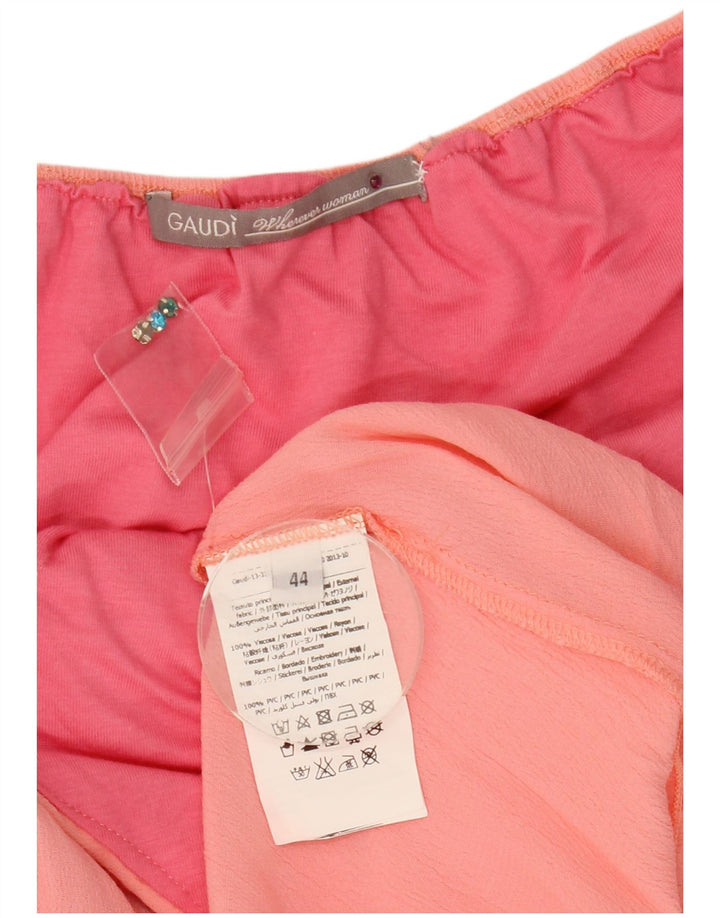 Vestido Halter Mujer Gaudí IT 44 Viscosa Rosa Medio