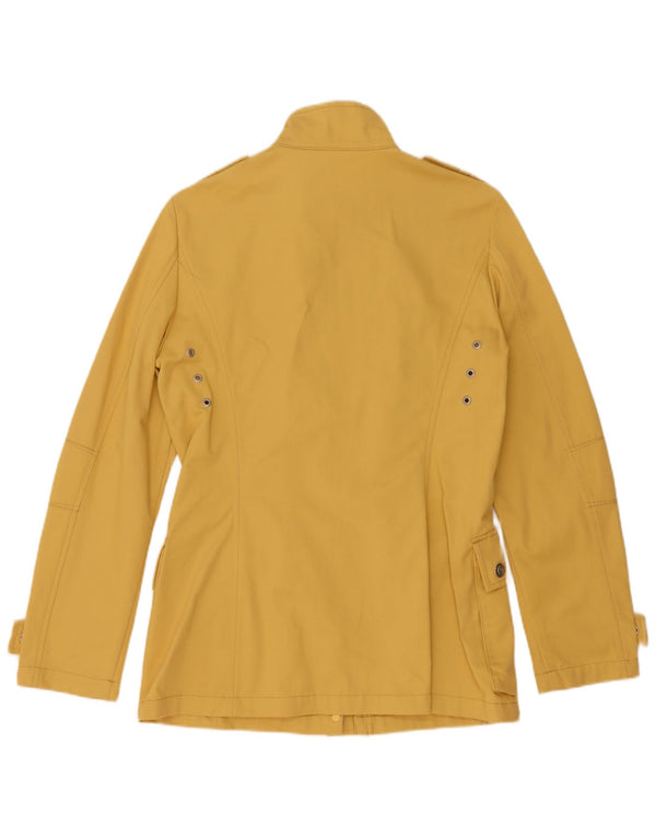 Paul & Shark Chaqueta militar náutica para mujer UK 10 Small Yellow Cotton