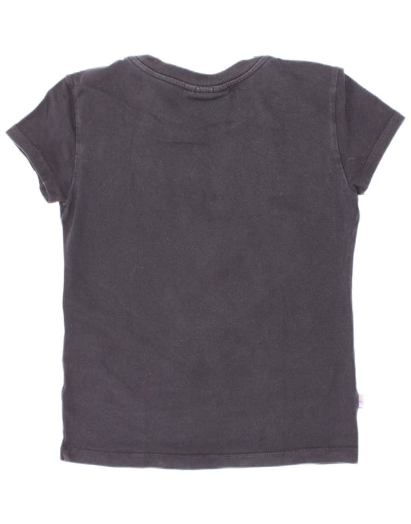 Blauer Camiseta gráfica para niña 9-10 años Negro