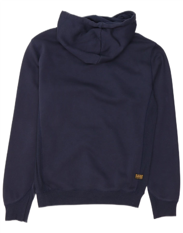 G-STAR Sudadera con capucha para hombre Jumper XS Azul marino Algodón