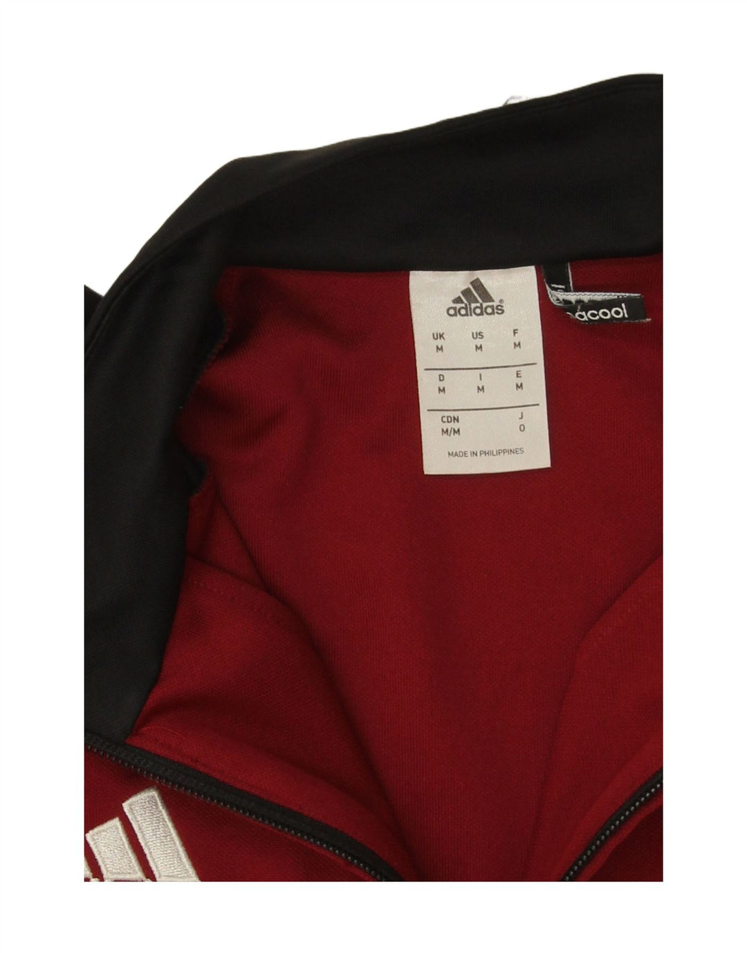 Adidas Hombre Climacool Graphic Top Manga Larga Medio Rojo Colorblock