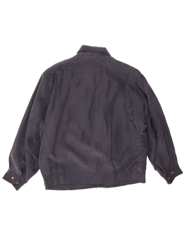 Chaqueta bomber holgada para hombre Sea Barrier UK 36 Small Seda azul marino