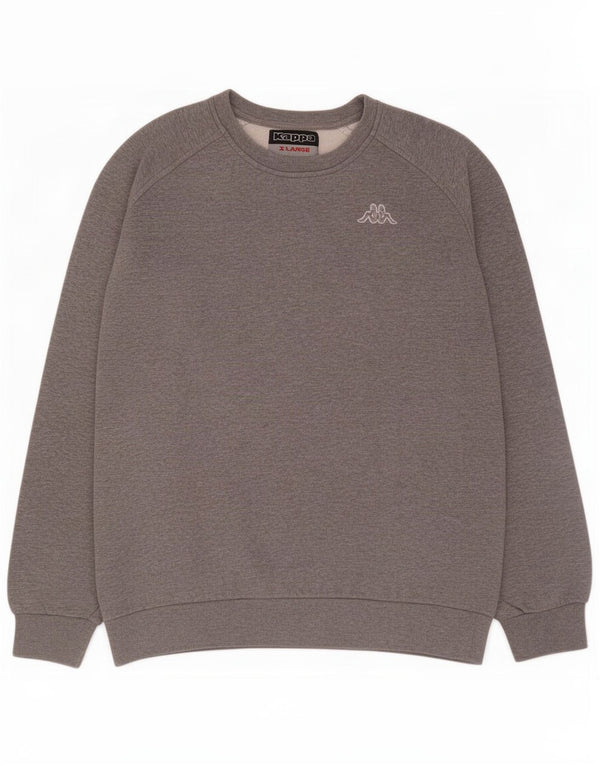 Kappa Hombre Sudadera Jumper XL Gris Algodón