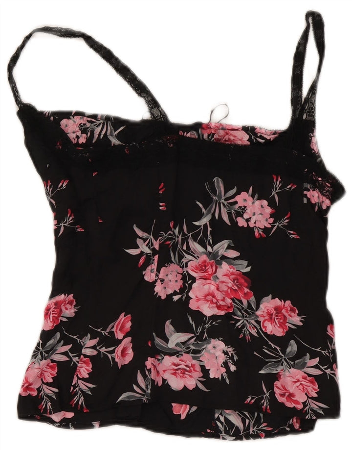 Max & Co. Top corsé para mujer Reino Unido 40 Mediano Negro Floral