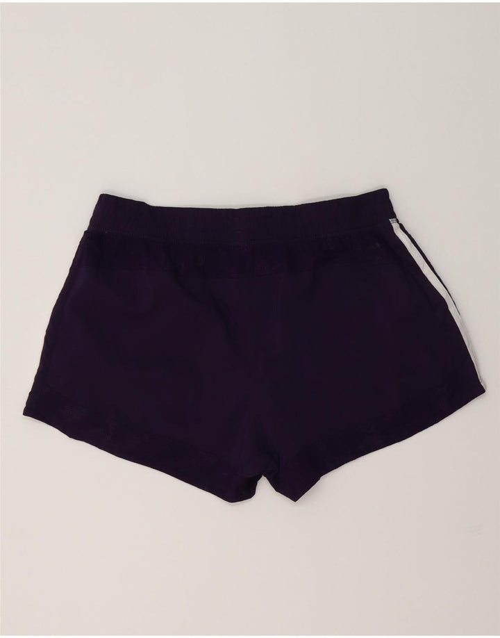 ADIDAS Mujer Climalite Sport Shorts UK 12/14 Medio Púrpura Poliéster