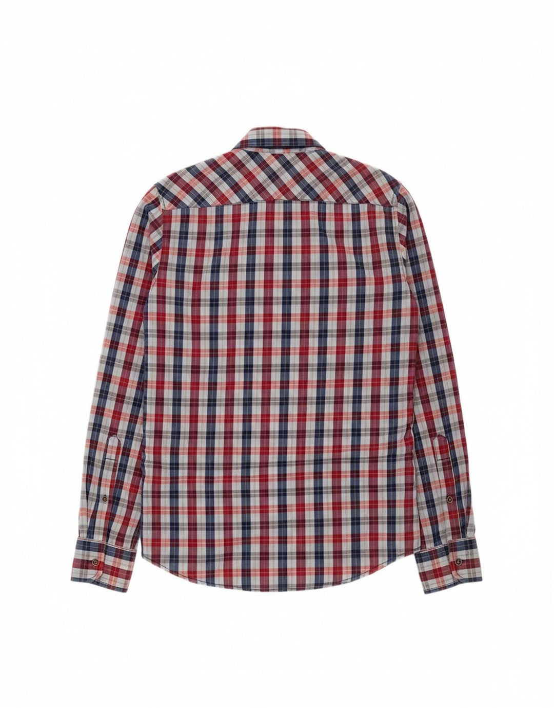MARLBORO CLASSICS Mens Custom Fit Shirt Small Red Check Cotton Vintage Marlboro Classics and Second-Hand Marlboro Classics from Messina Hembry 