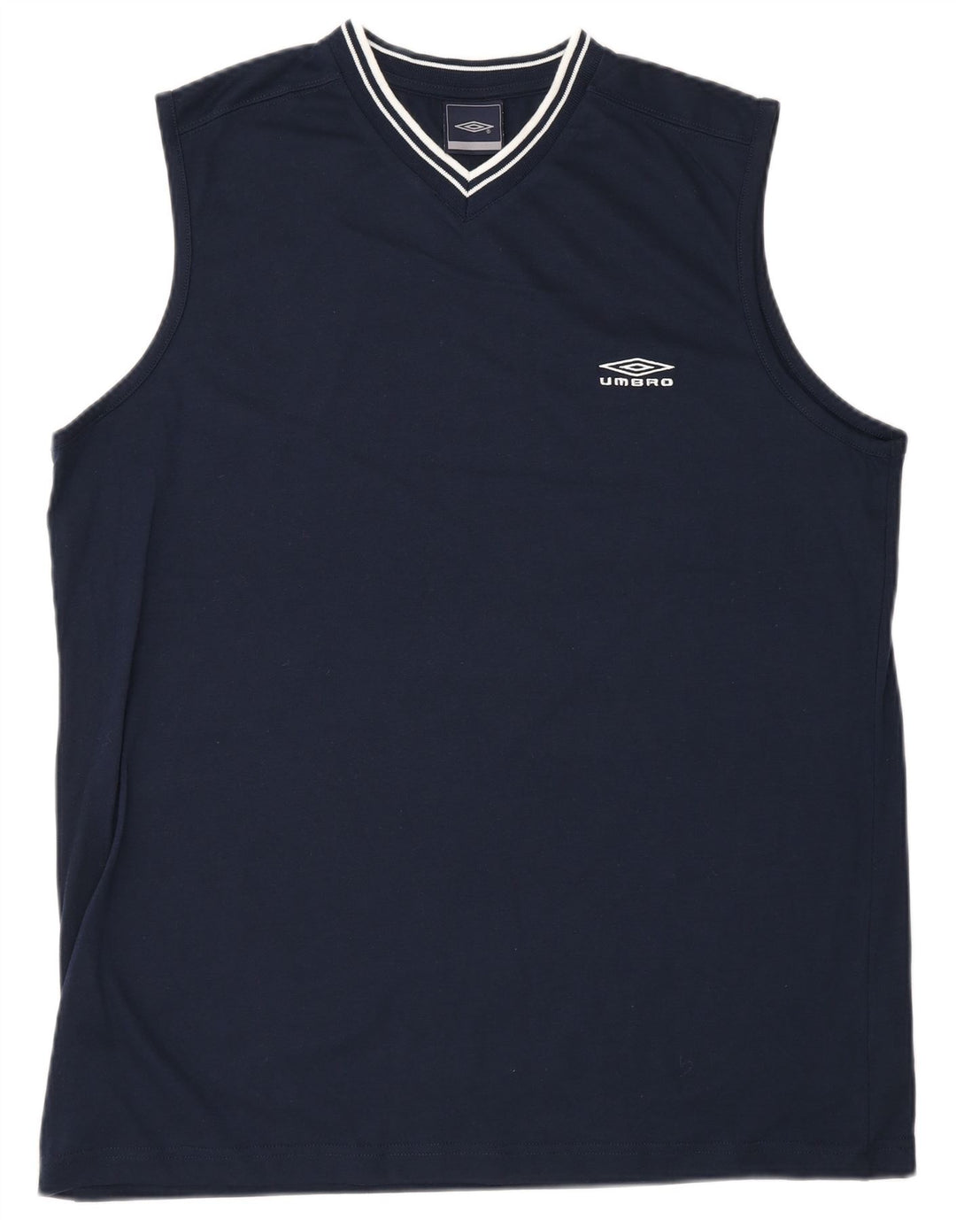 Camiseta Umbro Hombre Top XL Azul Marino Poliéster