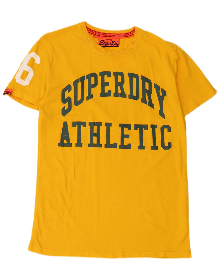 Superdry Camiseta Gráfica De Algodón Amarillo Medio Para Hombre