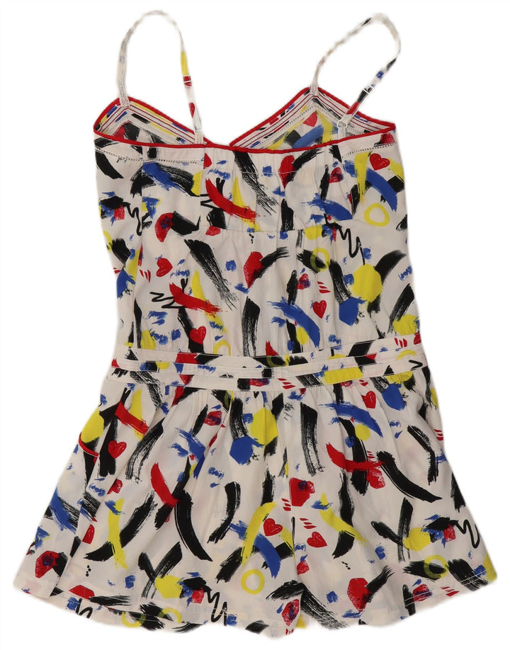 DESIGUAL Mono corto con estampado abstracto para mujer EU 38 Medium Multicolor