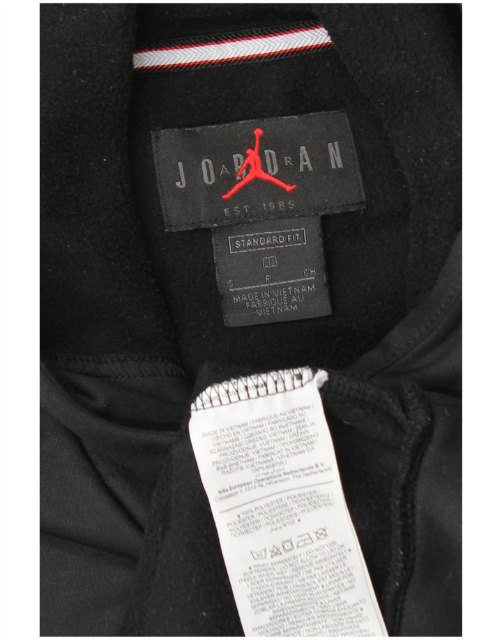 Jordan - Sudadera con capucha para hombre, ajuste estándar, talla pequeña, poliéster negro