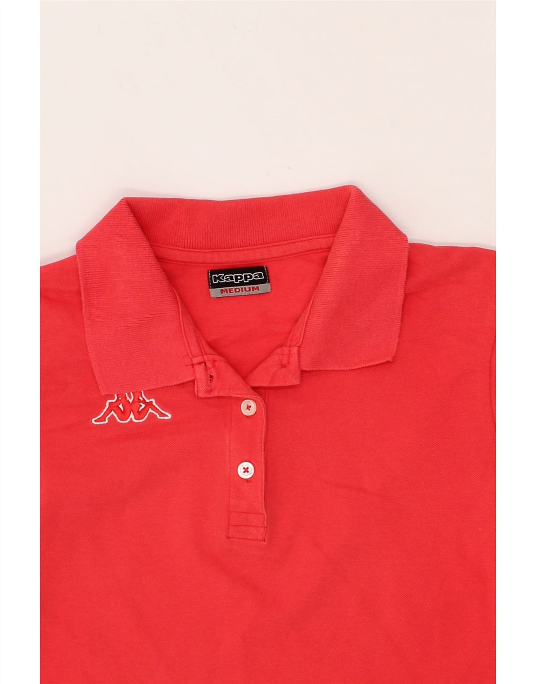 KAPPA Womens Polo Shirt UK 14 Medium Orange Cotton Vintage Kappa and Second-Hand Kappa from Messina Hembry 