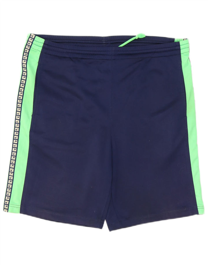 Diadora Hombre Shorts Deportivos Gráficos Grande Azul Marino Colorblock Poliéster