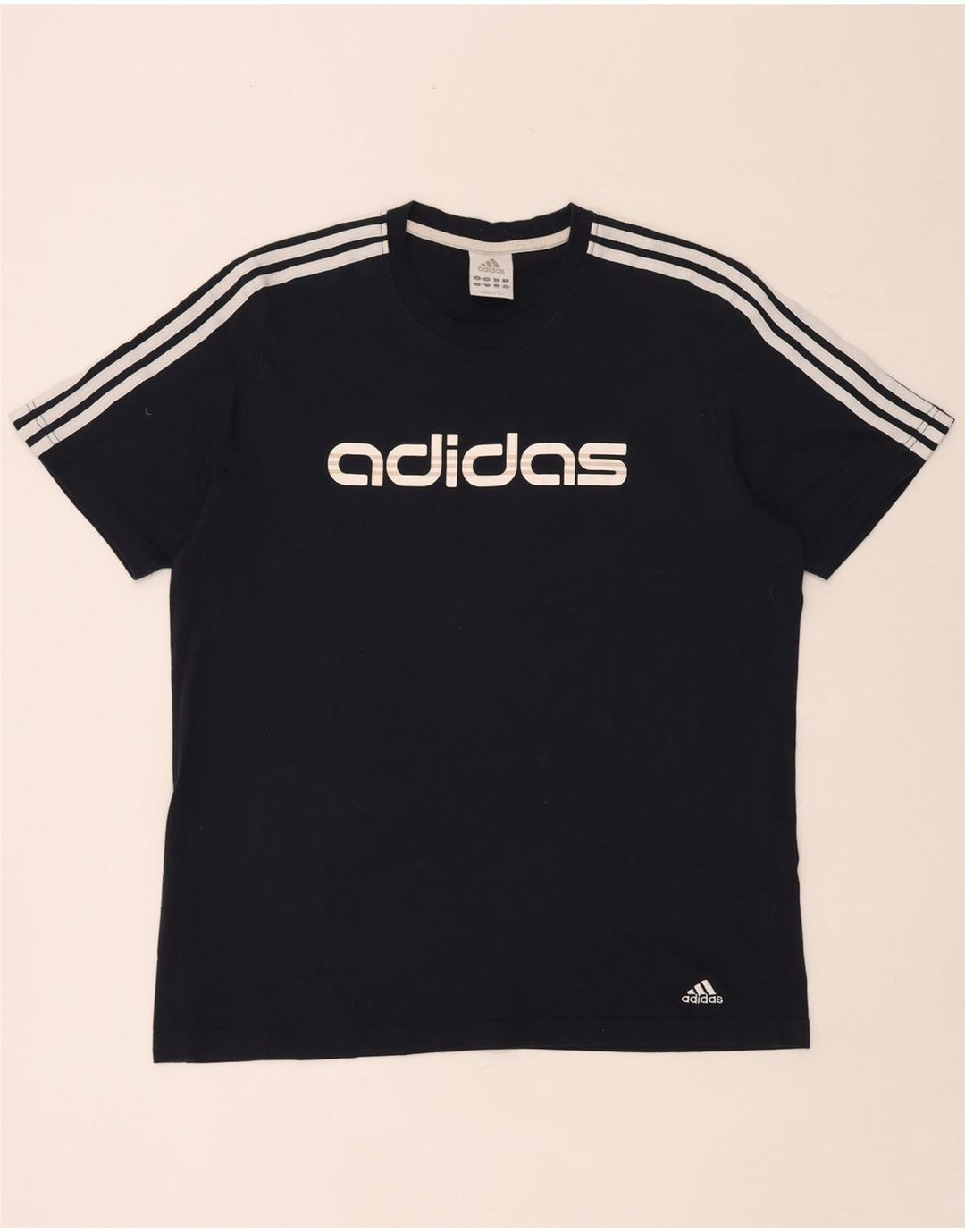 Adidas - Camiseta gráfica para hombre, talla grande, azul marino