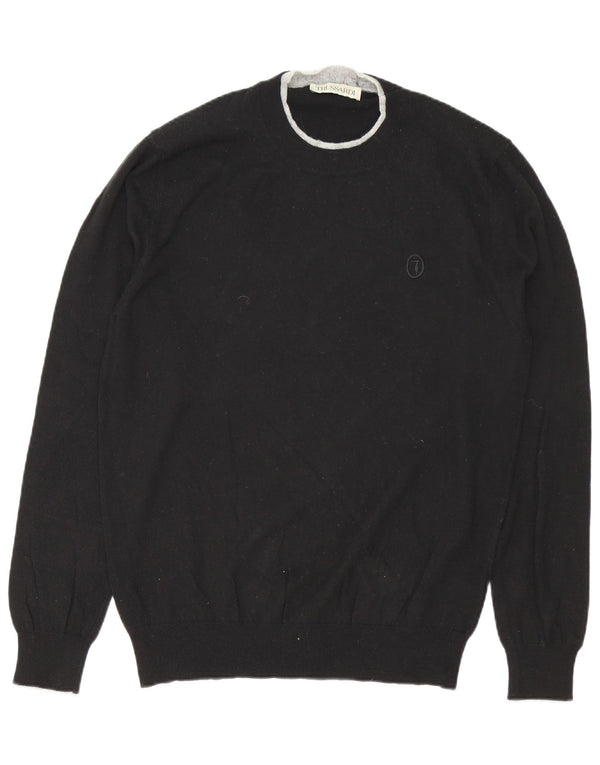Trussardi Jersey De Cuello Redondo Hombre XL Poliamida Negro