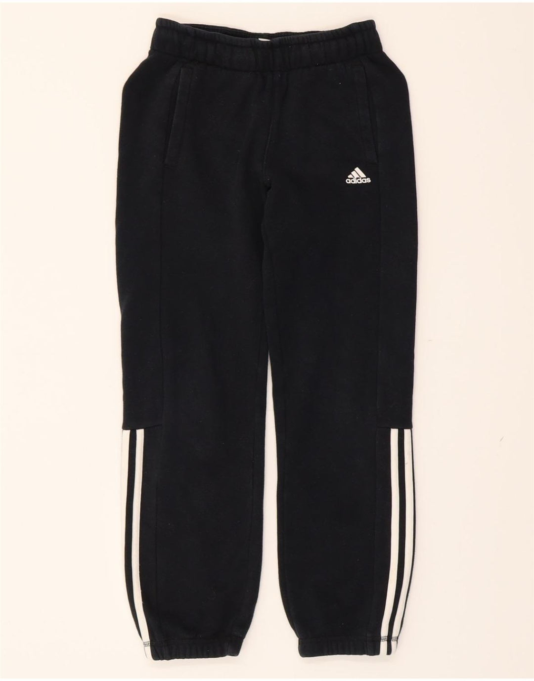 ADIDAS Boys Tracksuit Top Jacket 9-10 Years  Black Cotton Vintage Adidas and Second-Hand Adidas from Messina Hembry 