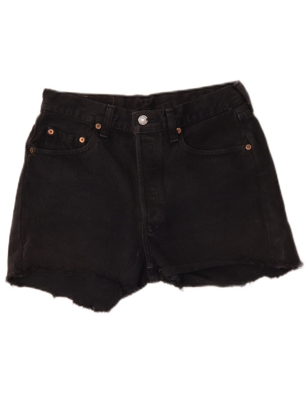 Levi's Pantalones calientes de mezclilla de cintura alta para mujer W30 Algodón negro grande