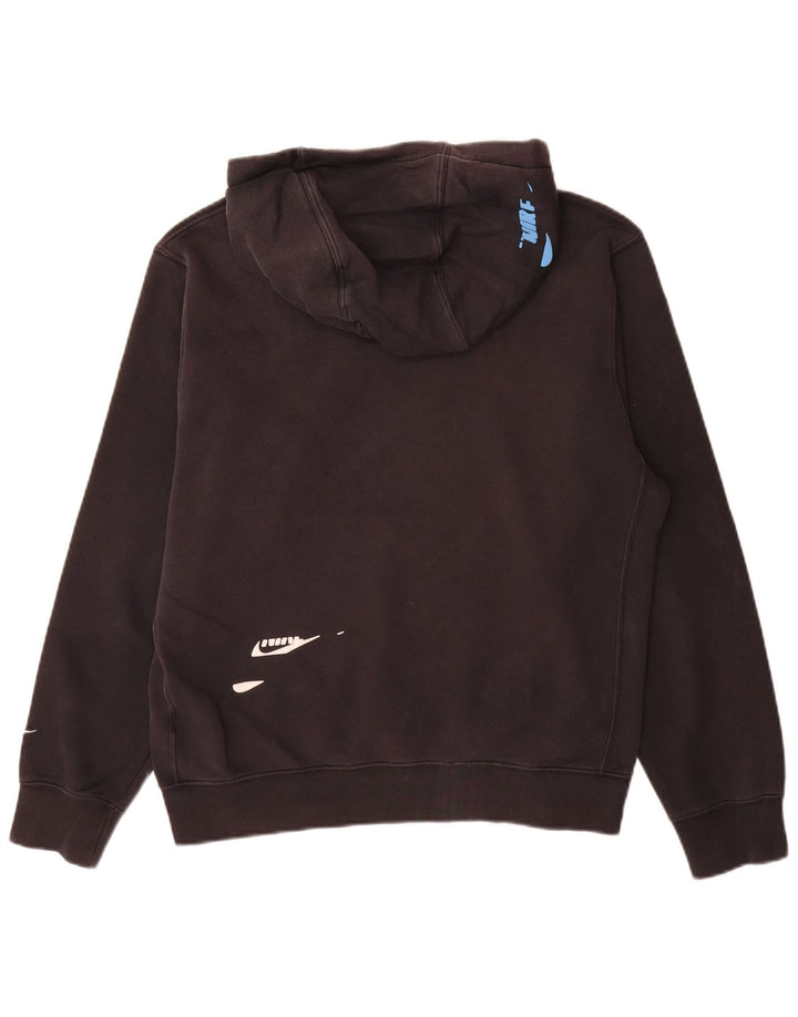 Nike - Sudadera con capucha para hombre (algodón negro mediano)