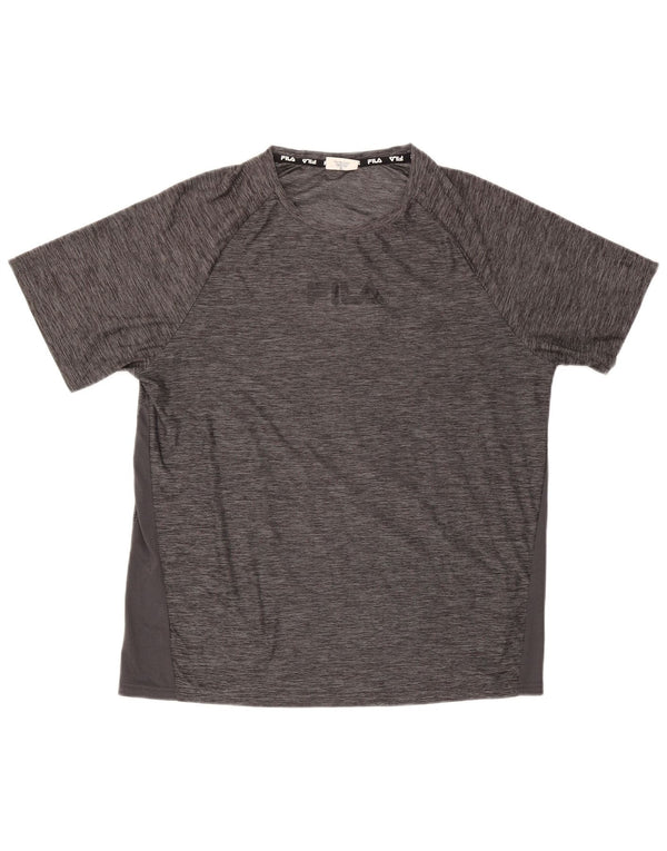 Fila Camiseta para hombre Top Large Grey Moteado Poliéster