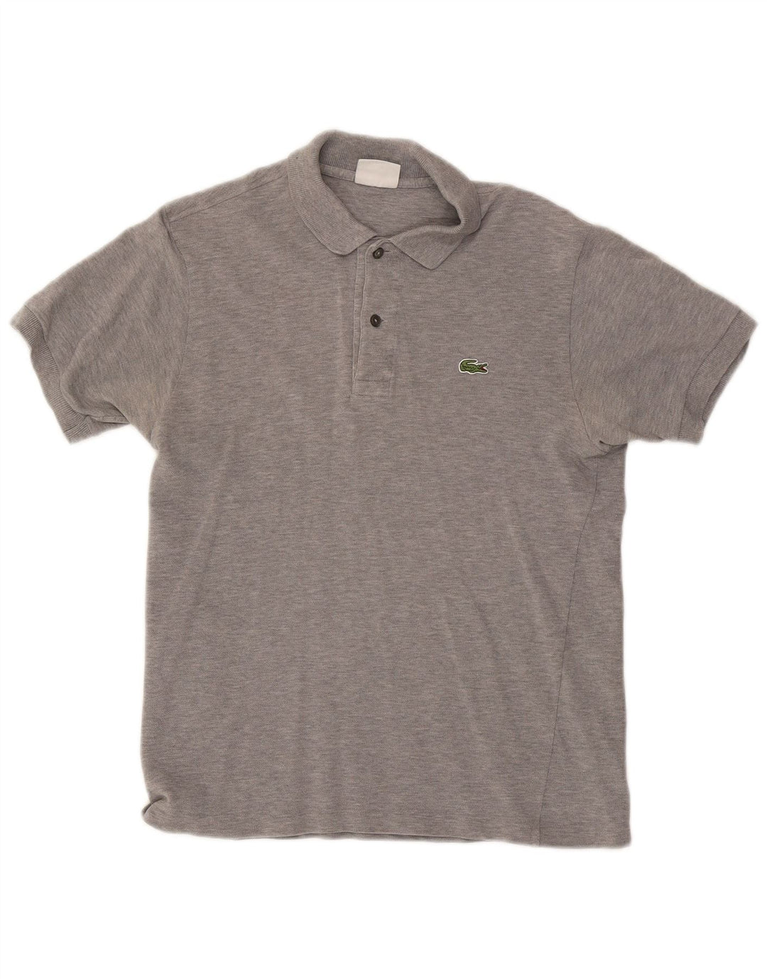 LACOSTE Polo para hombre talla 3 pequeño algodón gris