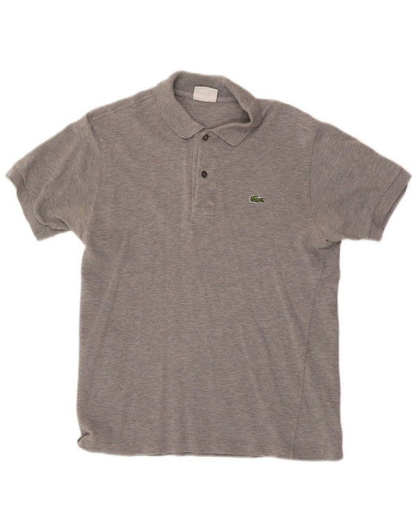 LACOSTE Polo para hombre talla 3 pequeño algodón gris