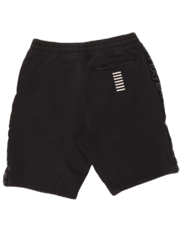Emporio Armani Mens Graphic Sport Shorts Pequeño Algodón Negro