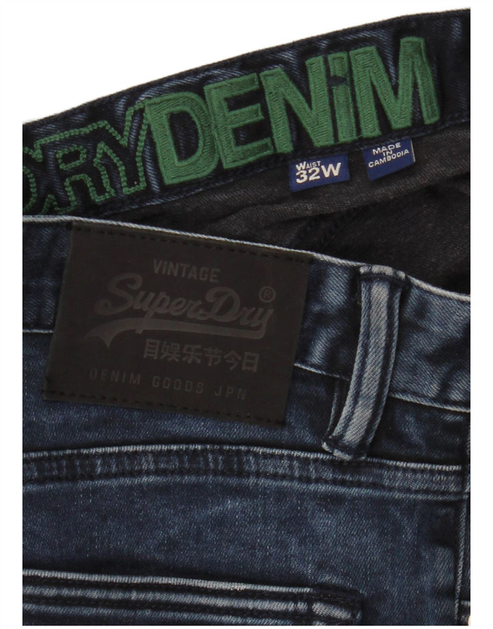 Superdry Shorts De Mezclilla Para Hombre W32 Algodón Azul Marino Medio