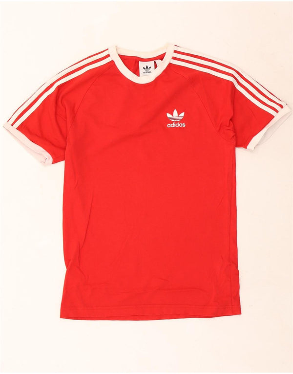 Adidas Hombre Camiseta Top Small Rojo Algodón